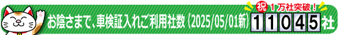 お陰さまで、ご利用社数10411社！