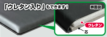二つ折芯入り両側マチ付